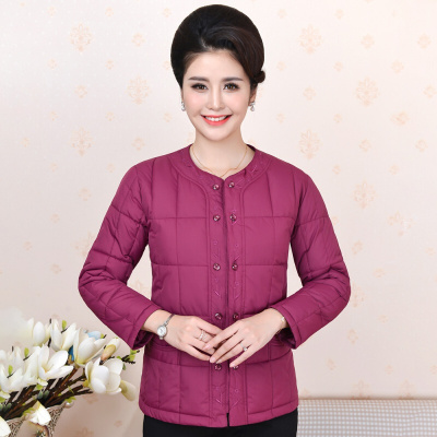 迪鲁奥（DILUAO)40岁50岁妈妈穿的妈妈秋冬内胆中老年人外套女贴身加大码外穿小棉服