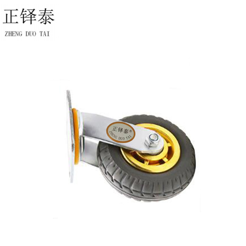 正铎泰 橡胶静音万向轮5寸125mm/ 个