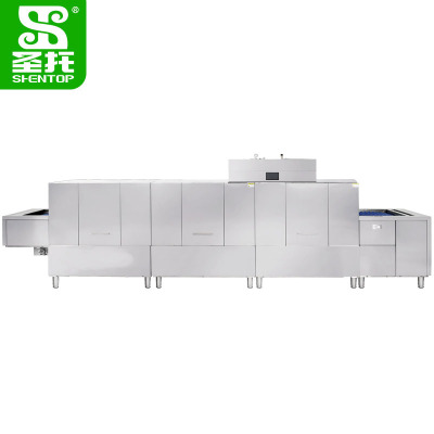 圣托(Shentop)长龙式洗碗机 商用履带式洗碟机 带烘干隧道式清洗机 DEE05