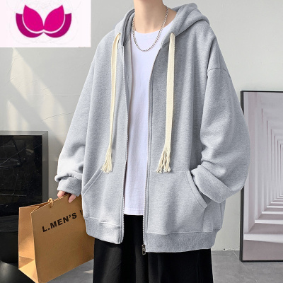 七斓卫衣男春季潮流2023新款夹克oversize潮牌男装高级感痞帅外套