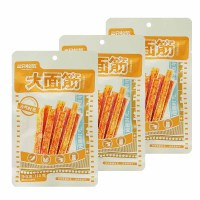 三只松鼠约辣大面筋麻辣零食辣条怀旧解馋小吃食品大面筋110g*3袋