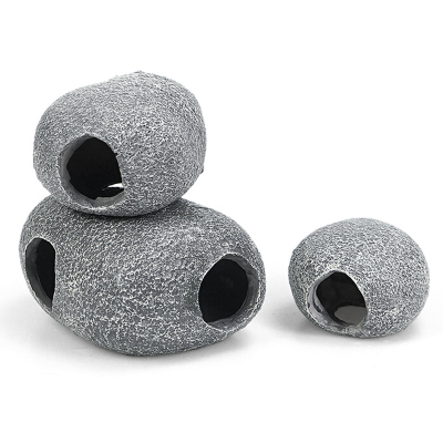 慈鲷石 慈鲷罐 多功能鱼缸石头 饰造景过滤净水慈鲷躲避石繁殖石