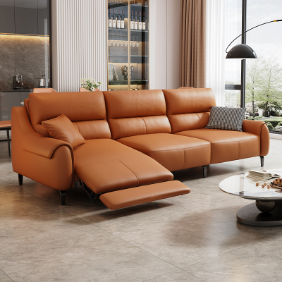 欧梵森 意式猫抓皮沙发时尚猫抓皮客厅小户型直排网红款轻奢沙发客厅家具沙发