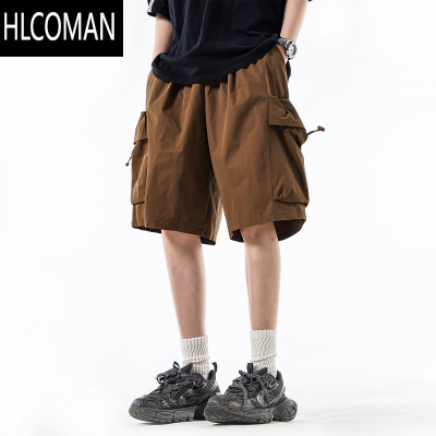 HLCOMAN美拉德机能风工装短裤男夏美式高街登山五分裤子潮牌宽松直筒中裤