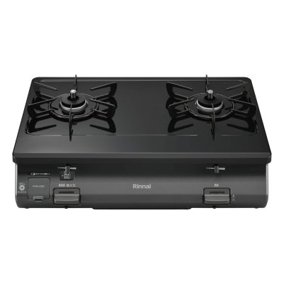 日本原装进口RINNAI/林内燃气灶黑色不带烤箱台式机 RT64-2H6S-L-LPG液化气