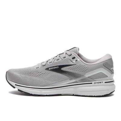 Brooks 代购/布鲁克斯男款缓震透气跑鞋GHOST宽版轻便灰跑步鞋