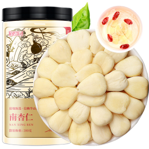 半山农 南杏仁 生甜杏仁片 去皮大颗粒 生杏仁 可做杏仁粉杏仁露烘焙原料 200克/罐