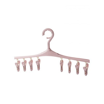 家柏饰(CORATED)防风夹子衣架塑料带卡扣多功能晾衣夹文胸内衣架晾袜架衣撑衣服架