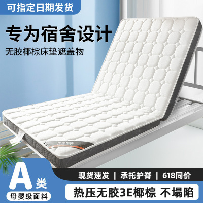乳胶椰棕学生宿舍床垫遮盖物单人家用卧室可折叠软垫租房垫子