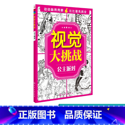 [正版]视觉大挑战 公主派对 3-6岁儿童视觉挑战益智游戏书 幼儿专注力训练宝宝左右脑开发早教书籍 儿童学前益智启蒙培