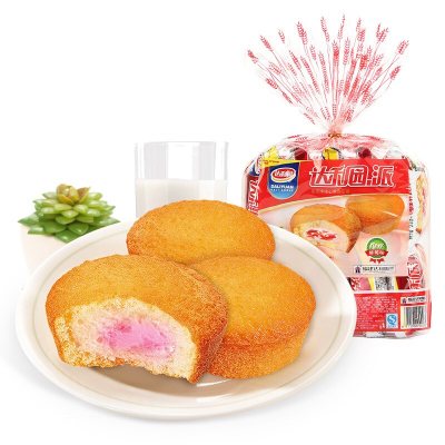 达利园 注心草莓派230g/10枚装 蛋糕早餐面包糕点办公休闲零食点心食品