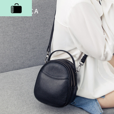 皮小包包女2020新款时尚多层迷你手机包三拉链软皮斜挎包NEW LAKE女斜挎包