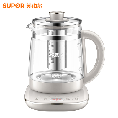 苏泊尔(SUPOR)1.5L养生壶煮茶壶煮茶器花茶壶316L不锈钢纯钛0涂层0胶水多段恒温保温SW-15YQ64