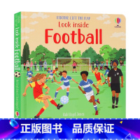 [正版]偷偷看里面系列足球 英文原版绘本 Usborne Look Inside Football 足球知识认知 启蒙