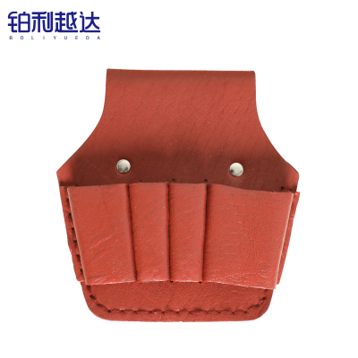 铂利越达 头层牛皮钳套 电工4联 个