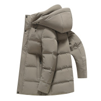 牛奶丝面料羽绒服男式外套秋冬新款中长加厚白鸭绒户外保暖羽绒服_522