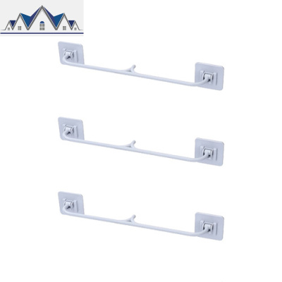 家用塑料双层拖鞋架卫生间沥水鞋架免打孔浴室壁挂简易鞋子收纳架 三维工匠