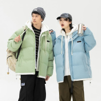 外套男秋冬季情侣款小众棉服美式潮牌宽松假两件加厚保暖男士棉衣