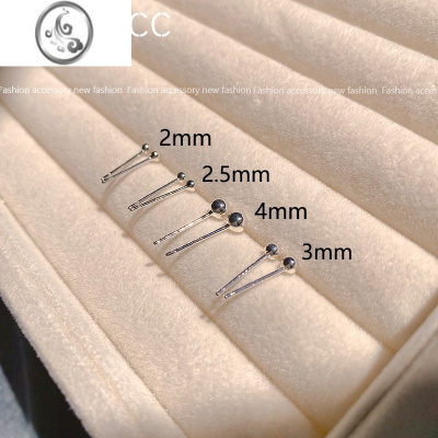 JiMis925银针小巧豆豆耳钉女养耳洞睡觉免摘防堵耳棒耳环2023新款