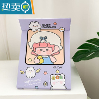 敬平可爱化妆镜学生宿舍桌面梳妆镜高清可立折叠镜子随身便携公主镜便携式用镜 星星女孩[大号]20*14.5cm