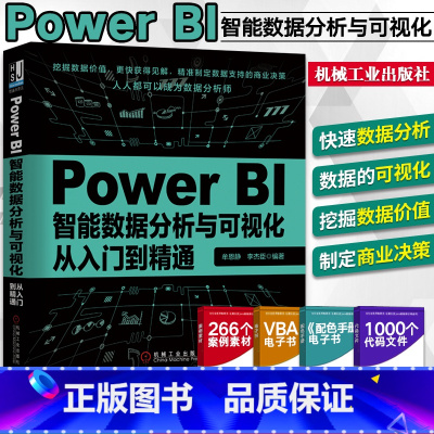 [正版]Power BI智能数据分析与可视化从入门到精通 Excel办公自动化VBA软件数据挖掘计算机数据库分析师微软