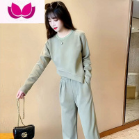 七斓时尚小香风套装chic时髦洋气减龄显瘦卫衣女休闲裤运动套