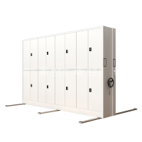 鑫星奈 手摇密集架移动档案柜钢制轨道密集柜 一列4组