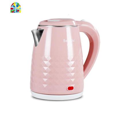 奔浦电热水壶不锈钢家用自动断电快壶保温大容量电壶开水壶烧水壶 FENGHOU 蜜桃粉