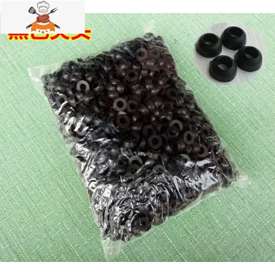 敬平减压阀密封圈煤气灶阀门皮垫胶垫橡胶垫皮圈垫片O型圈灶具配件 黑色尖头整包约1000个