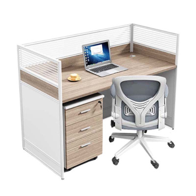 DXBG职员办公桌椅组合简约现代屏风卡座工位隔断式财务工位桌子单人位+活动柜+椅