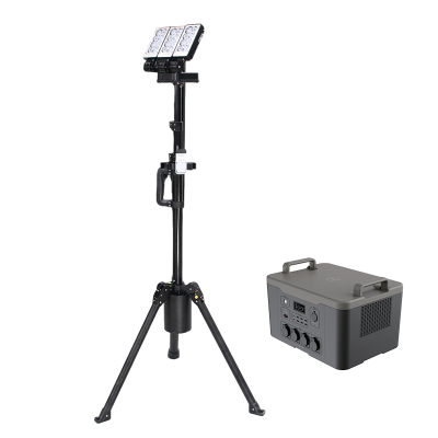 欧辉照明(OHUIZAOMIN) OHJW5176 100W LED 多功能移动照明系统套装(含3600W外置电源)