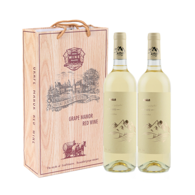 二瓶带礼袋 新疆冰川美酒峰菲天山暮雪干白葡萄酒
