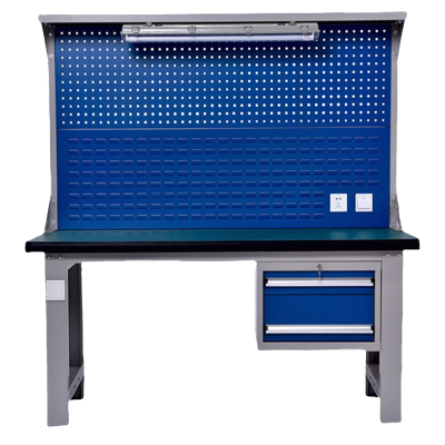 依韵珂防静电工具桌+吊二抽+双挂板1500*750*800mm张