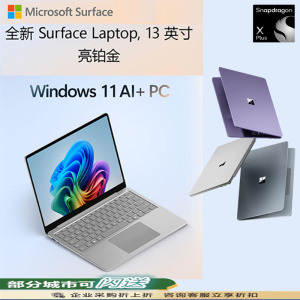 微软 Surface Laptop 13英寸触控屏笔记本电脑 骁龙 X Plus 16G 512G 亮铂金