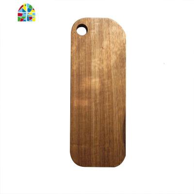 斑马木面包板披萨盘实木无漆水果砧板切菜板西餐木托盘带手柄圆形 FENGHOU A款