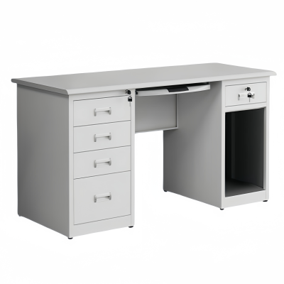 攸形钢制桌子+键盘托120*60*75cm套