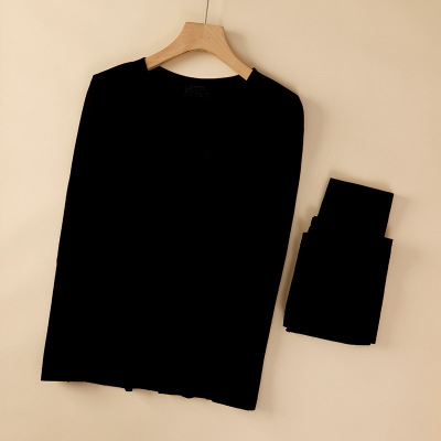 加肥加大保暖内衣女大码胖MM秋衣秋裤套装高弹发热美体保暖衣_518