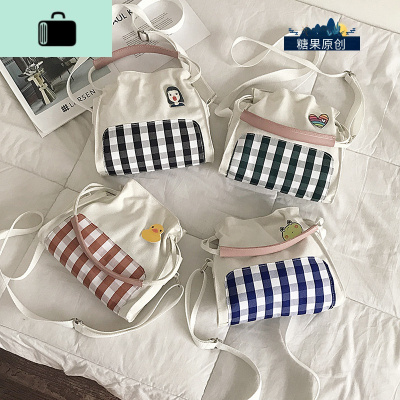 帆布小包包女2020新款潮夏天小清新仙女蕾丝包ins日系少女斜挎包NEW LAKE