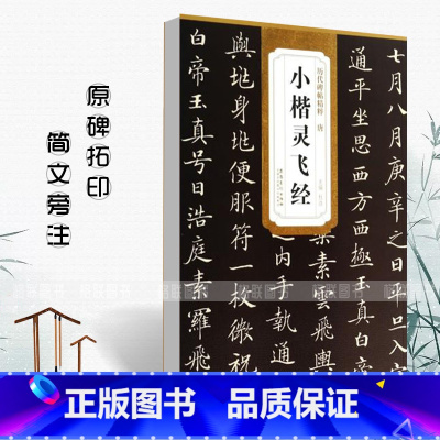 [正版]0减40 唐小楷灵飞经 历代碑帖精粹 原碑原帖 简体旁注杜浩楷书碑帖毛笔字帖唐代名家书法临摹成人练字帖安徽美术