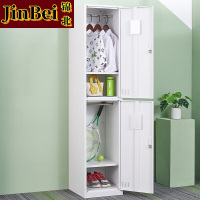 锦北更衣柜400mm宽铁皮柜储物柜钢制单人窄收纳柜鞋柜员工柜 二门更衣柜