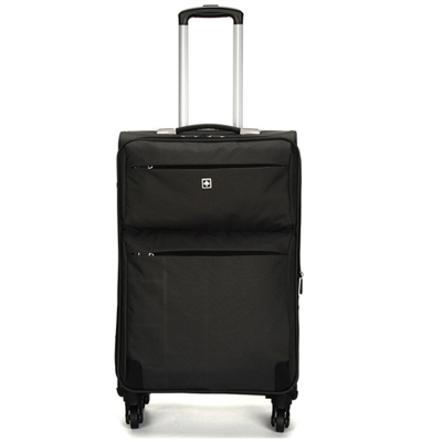 SUISSEWIN瑞士布艺时尚商务休闲多功能拉杆箱旅行箱24寸SN8918B