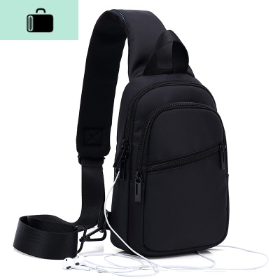 斜挎包男胸包ins超火斜跨大容量休闲牛津布背包腰包多功能单肩包NEW LAKE男士单肩包