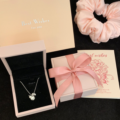 纯银葫芦吊坠项链女款高级感小众设计可抽拉锁骨链送闺蜜礼物送女朋友老婆情人节七夕生日礼物