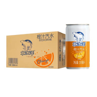 北冰洋橙汁汽水200ml*24听碳酸饮料迷你罐果汁饮品