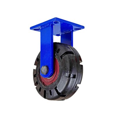 豫众诺 重型工业橡胶轮 8寸定向轮 个