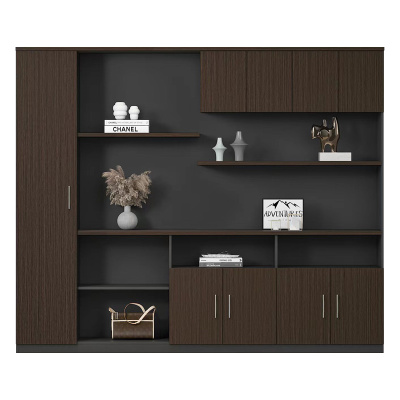 臻远 ZY-W-2404文件柜木质储物柜资料柜老板桌大班台配套书柜 六门