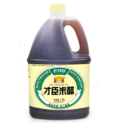 老才臣(LAOCAICHEN) 米醋1750ml 凉拌菜蘸饺子伴侣酿造食醋炒菜调味