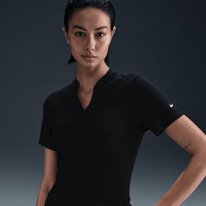 耐克(NIKE)女款修身立领短袖高尔夫 polo衫轻便速干防紫外线休闲运动服