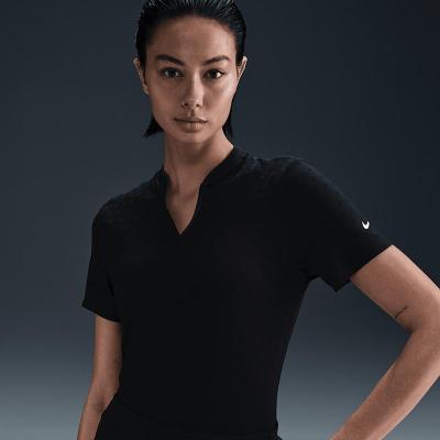 耐克(NIKE)女款修身立领短袖高尔夫 polo衫轻便速干防紫外线休闲运动服