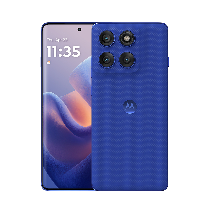 摩托罗拉 联想moto edge 60 Pro 索尼5000万影像系统 6000mAh电池 悬浮四曲机身 5GAI手机 12+256 极光蓝莓